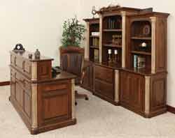 amish made dsk and credenza