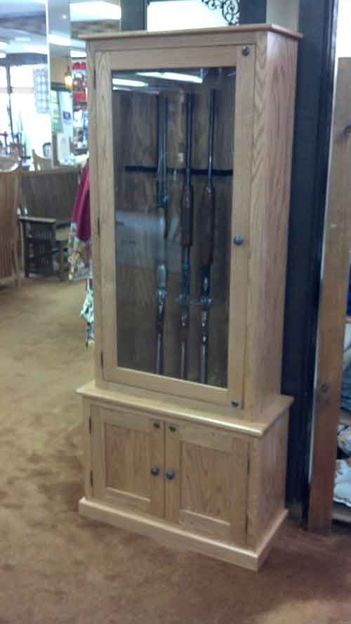 Amish Custom Gun Cabinet Idea Gallery Amish Custom Gun Cabinets