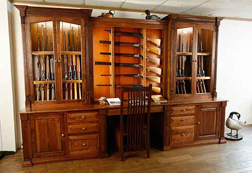 Amish Custom Gun Cabinet Idea Gallery Amish Custom Gun Cabinets