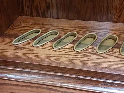  Custom Gun Cabinet with Cleaning Shelf | Amish Custom Gun Cabinets
