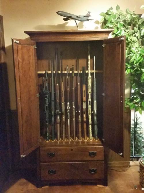 Clark Custom Gun Cabinet Open Door